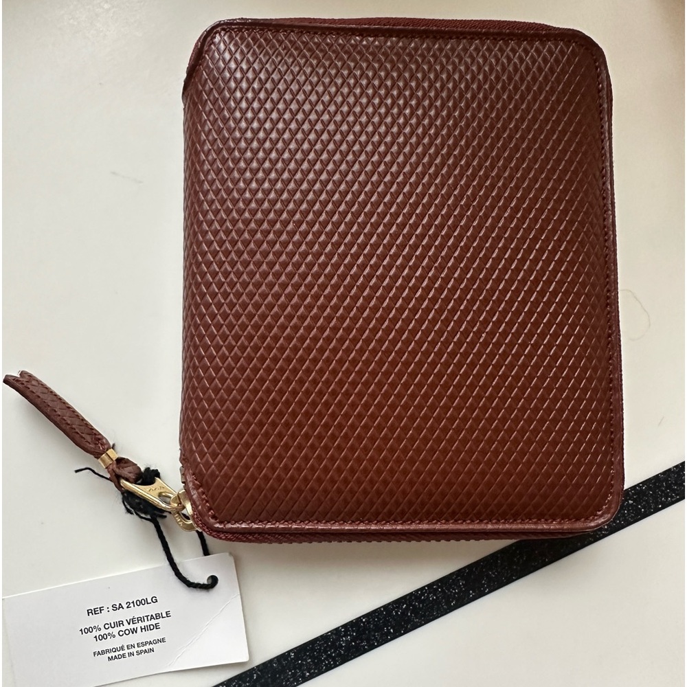 Leather wallet comme de garçons